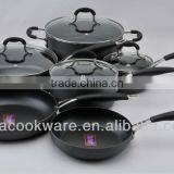 8PCS Hard Anodized Aluminium Pan With Non Stick Coating