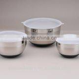 3 Pcs Set Stainless Steel Mixing Bowl Set With Grater thumbnail-2
