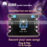 XOX KS108 USB Audio Computer Recording Interface for Online Karaoke