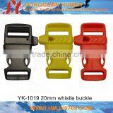 2016 wholesale plastic whistle buckle for paracord bracelet