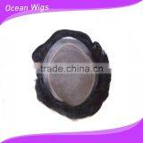 100% Indian Hair Thin Skin Invisible Toupee for Men in Stock thumbnail-1