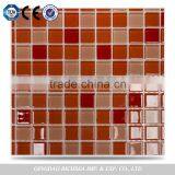 Different Flower Pattern Irregular Shaped Glass Mosaic Tiles