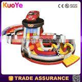 High Quality Race Car Theme Inflatable Tunnel Bouncer Combo for Sale