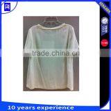 100% Viscose Solid Square Casual Blouse for Lady Women With Lace Decoration thumbnail-2