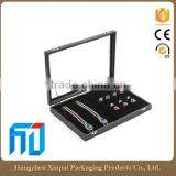 Mirrored Velvet Jewelry Display Tray Ring Display Box