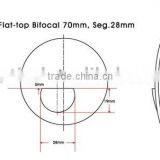 (CE)1.56 flat top bifocal lenses