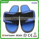 Red Leather Mens PU Leather Slide Sandals thumbnail-5