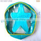 Clear Plastic Satchel With Zipper and Star