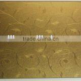 Gold Color Laminated Melamine Mdf Board / Mdf Board Manufacture