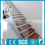 Stainless Steel Floating Wood Tread Stairway Loft Stairway thumbnail-6