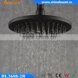 Beelee 8 Inch Round Black ORB Top Shower Water Saving Rain Overhead Shower thumbnail-2