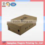 Custom Printed Storage Magnetic Brown Kraft Chipboard Shoe Box