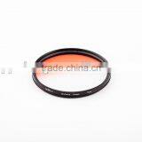 Camera Round Color Gradual Orange Filter