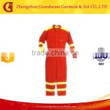 Wholesale Safety work Coveralls with Yellow Reflective Tapes on arms and legs