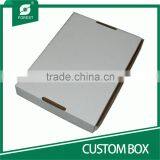 SINGLE WALL FOLDING WHITE CUSTOM PAPER BOX WITH OEM PRINTING thumbnail-2