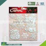 BSCI Factory Audit Christmas 3D Eco-friendly Decorative Removable Gold Powder Sticker