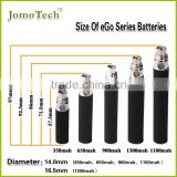 JOMO eGo Battery 650mAh/900mAh/1100mAh high quality smoking top factory