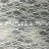White Tulle Nylon Spandex Lace Fabric thumbnail-1