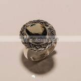 R0091-STERLING SILVER SMOKEY RING 6.76 thumbnail-1