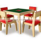 School Kids Wooden Table & Chair Set (Chalk Board Table)