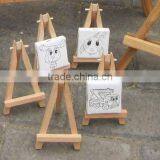 Mini Beech Wooden Easel and Lined Canvas Set