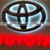 Toyota Car Brand Logo Sign Stainless Steel Letters Back Light Sign