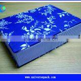 Blue Calico Fabric Boxes Cotton Cloth Box High Quality Products thumbnail-1