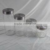 Glass Canister With Stainless Lid thumbnail-2