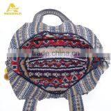 Winter Fashion Women's Indian Handmade Embroidery Handbag Striped Boho Bag thumbnail-5