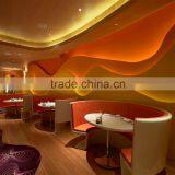 2 Person Seating Booth Table and Chair for Coffee Shop YR7026 thumbnail-2