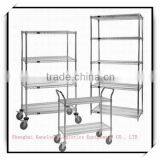 Metal Wire Floor Shelf Rack