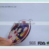 Manufacture Acrylic Material Cartoon Sex Girl Round Keychain thumbnail-5