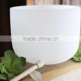Frosted Chakra Crystal Singing Bowl