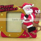 Custom Made Christmas Soft Pvc Photo Frame / Stand Rubber 3d Photo Frame