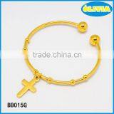 Olivia Fake Gold Bangle New Design The Cross Gold Color Bangle thumbnail-1