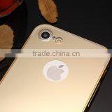 Deluxe Electroplating Mirror TPU Cover for IPhone 7 7 Plus Plating Bumper+Hard Plastic Cover Case thumbnail-5