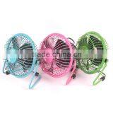 4"USB Mini Portable Table Aluminum Core Motor Cooling Fan for Student
