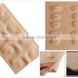 Tattoo Silicone Permanent Makeup Mannequin Head ,Permanent Makeup Practice Skin 3D Rubber Tattoo Practice Skin thumbnail-3