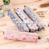 Girls Flower Lace Floral Pencil Case Pen Bag Purse Cosmetic Makeup Pouch Bag thumbnail-2