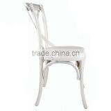 Wooden Antique Cross Back Dining Chair/Wedding Chair/white Chair thumbnail-2
