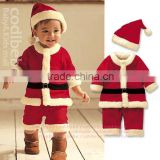 Baby boy christmas costume clothes/ Children's Winter Suits Wholesale Santa suit baby christmas clothes