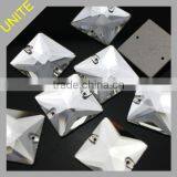 Square Sew on Glass Beads Rhinestone