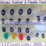 custom transparent silicone buttons of soft conductive silicone buttons soft Conductive carbon particlesn keypads