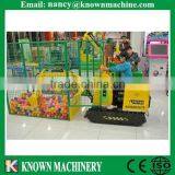 Cheap Indoor Balls Sand Kids Amusement Ride Mini Excavator for Sale