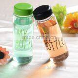 Colorfull 500ml Frosted "My Bottle" Plastic BPA FREE Water Bottles Lemon Juice Water Bottle for Wholesales thumbnail-3