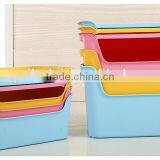 2016 new design cheap plastic storage container/ storage bins for books toys