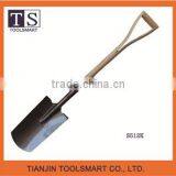 Farming Digging Steel Square Shovel With Wooden Handle thumbnail-1