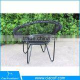 Garden Round Wicker Chair Unique Design Peacock Chair thumbnail-5