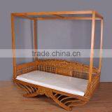 Thailand Style Wood Carved Long Chair, Southeast Furniture Exquisite Handcarving Leisure Sofa Chair (BF01-X1169) thumbnail-2