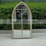 Wrought Iron Rusty Style Frame Garden Mirrors Outdoor Using thumbnail-1